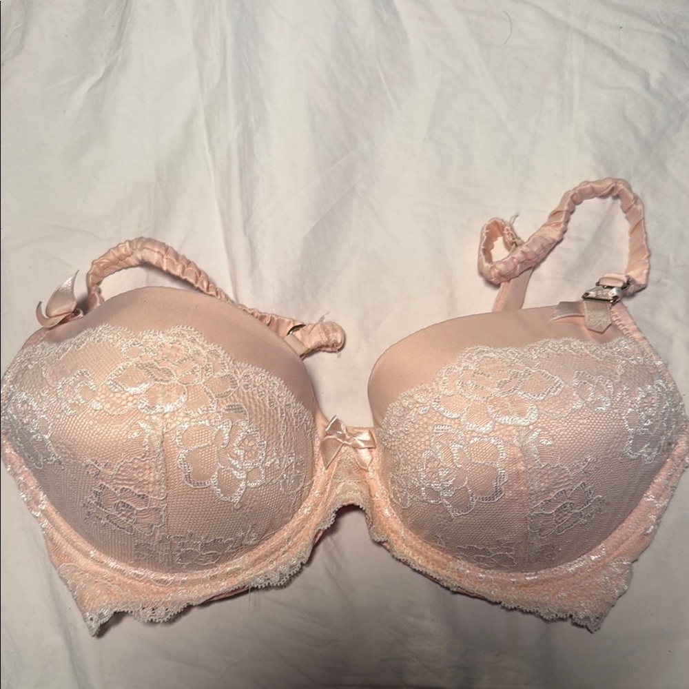 H&M Lace Push-Up Bra - Soft Pink